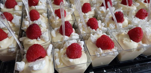 Lemon meringue posset